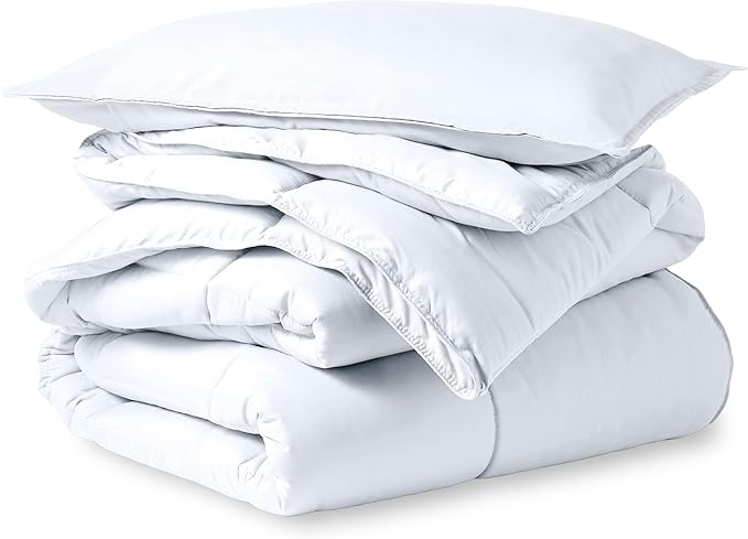 Comforter Set - Twin/Twin Extra Long Size - Ultra-Soft - Goose Down Alternative - Premium 1800 Series