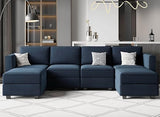 Modular Sectional Sofa U Shaped Sectional Couch with Reversible Chaises