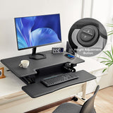 Electric Standing Desk Converter, Sit Stand Desk Converter for Home Office