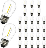 LED Dimmable Edison Light Bulbs 4W, 2200K-2400K Warm White (Amber Glass) ST64