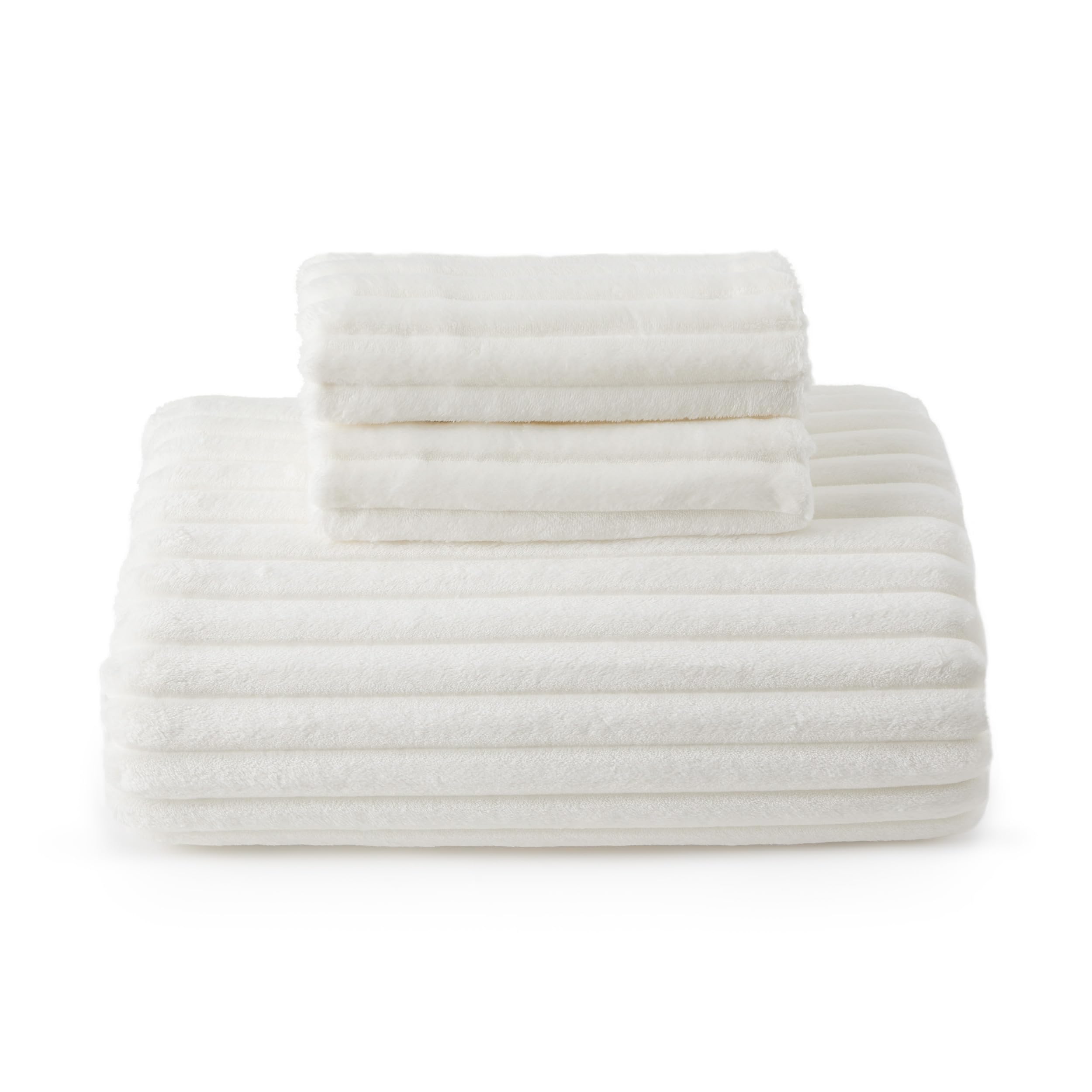 Fluffy Duvet Cover Set - Ultra Soft Plush Shaggy Comforter Cover Queen Size, Warm