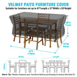 Patio Furniture Cover Outdoor, Waterproof Rectangular Patio Table Chair Sofa Set Cover