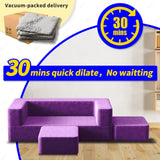 Kids Couch, Toddler Couch with Washable and Durable Covers, Modular Kids Sofa Couch