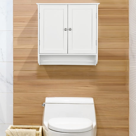 Bathroom Cabinet Wall Mounted - Over The Toilet Medicine Cabinet with Double Doors