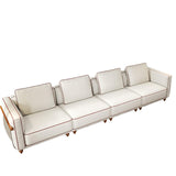 Modular Sectional Sofa,157.5" Luxury Cloud Sofa Sets with Ottoman