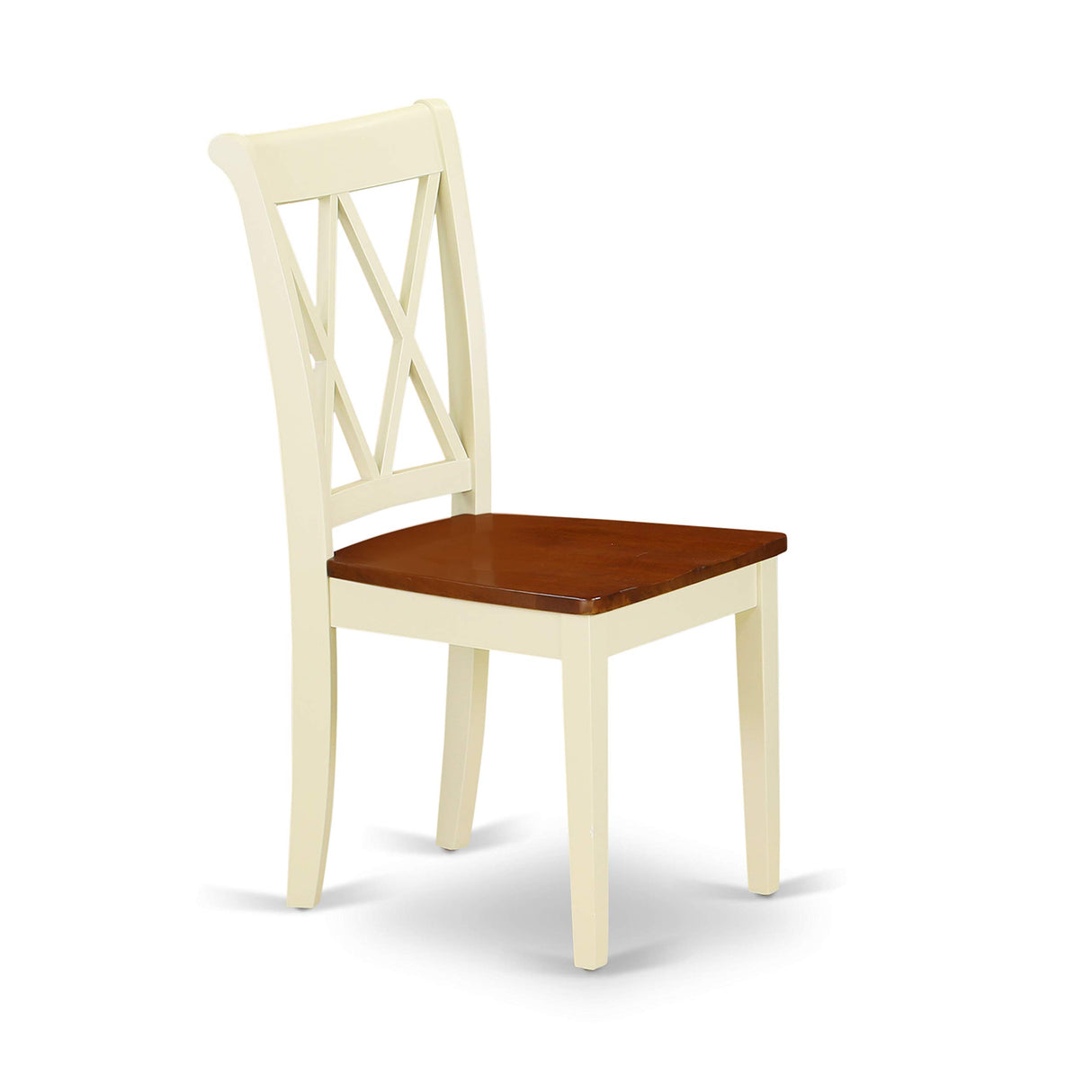 HLCL5-BMK-W 5 Piece Dining Set Includes a Round Dining Room Table with Pedestal