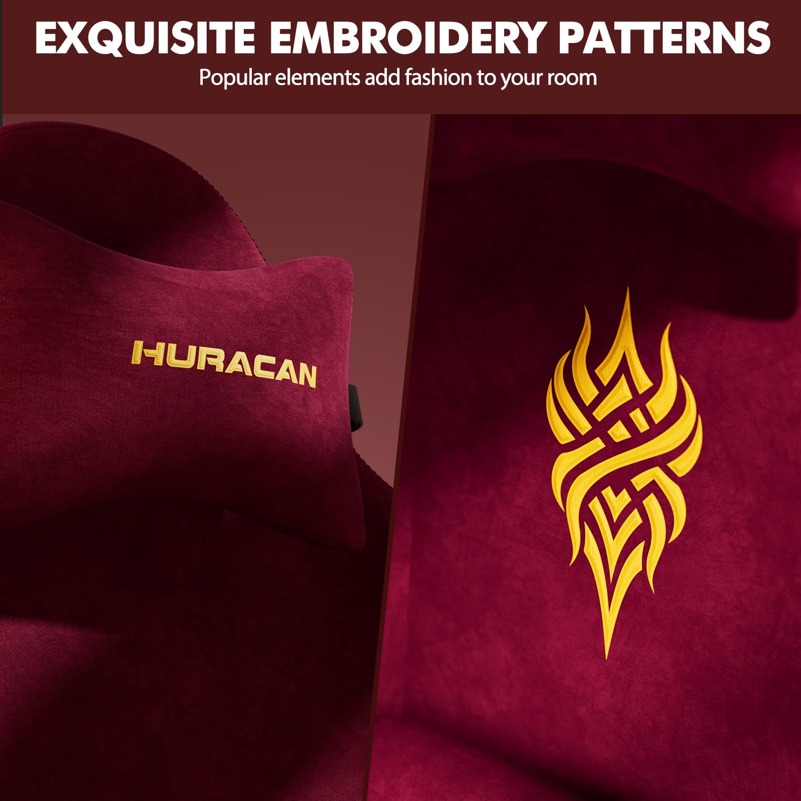 Ergonomic Gaming Chair with Footrest and Massage Lumbar Support