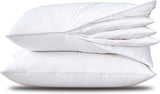 Adjustable Layer Goose Feather Pillow,Assembled Bed Pillow,100% Soft Cotton Cover