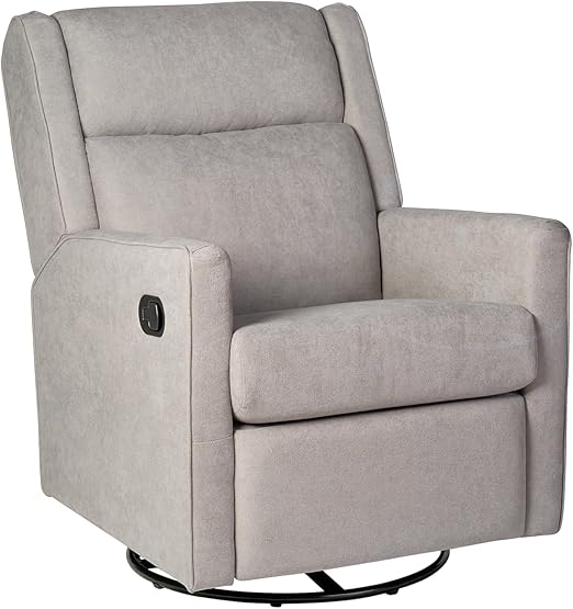 GlideFlex 3-in-1 Recliner Chair – Swivel, Rocker, and Manual Recline