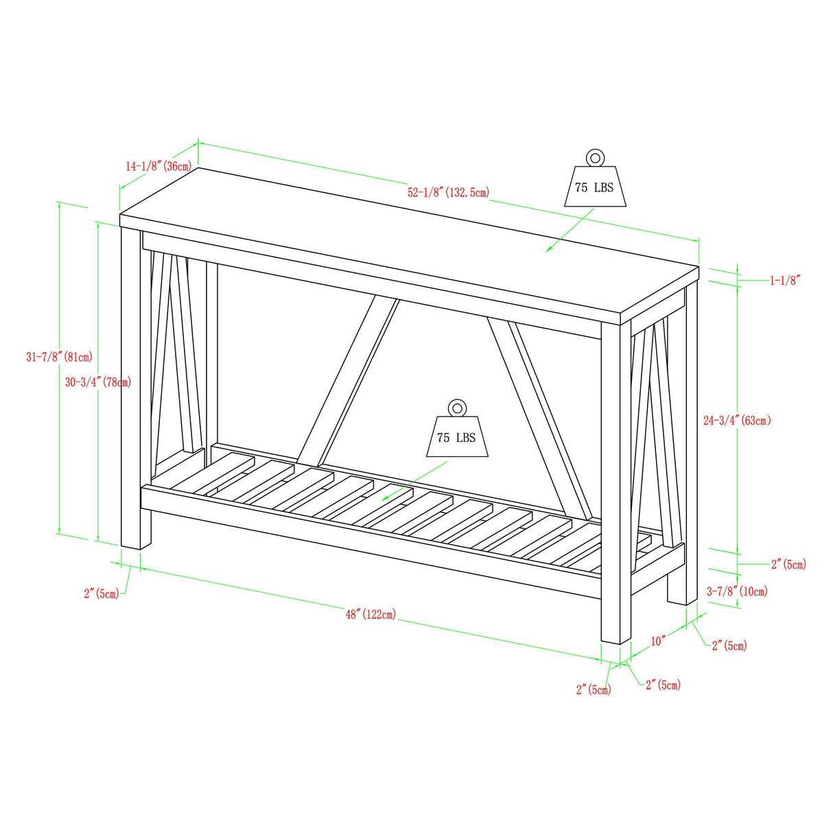 Modern Farmhouse Accent Entryway Table Entry Table Living Room End Table,