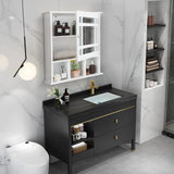 Bathroom Medicine Cabinet with Mirror, Wall Mounted Hanging Storage Organizer with Adjustable Shelf
