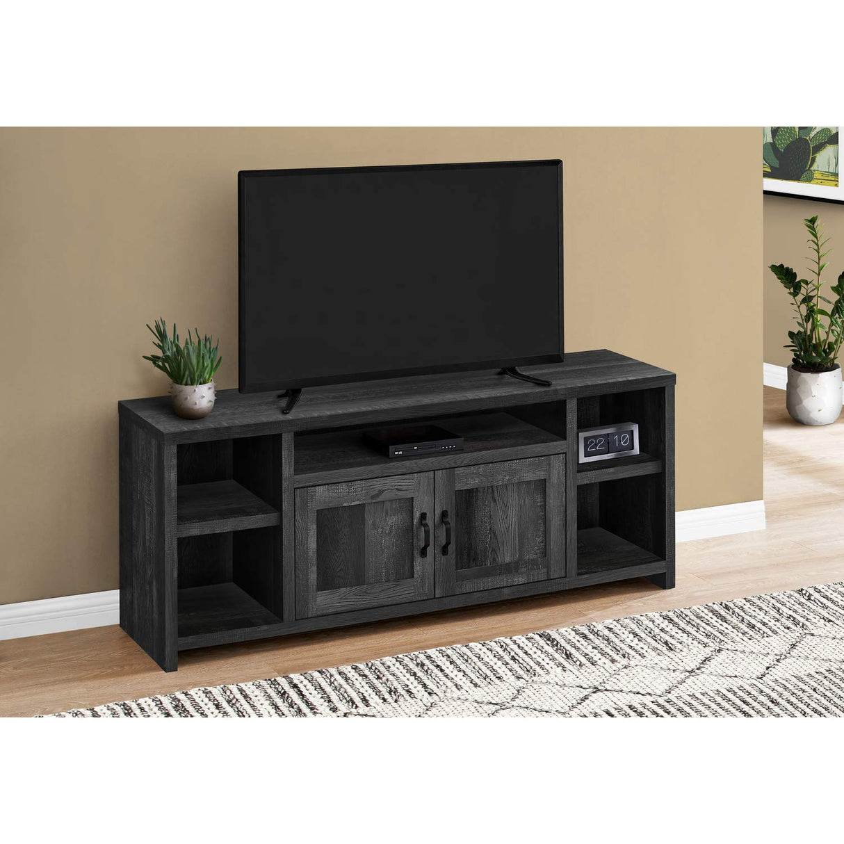 I 2743 Tv Stand, 60 Inch, Console, Media Entertainment Center, Storage Cabinet, Living