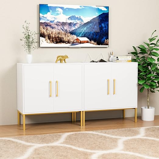 Accent Storage Cabinet with Doors and Adjustable Shelf