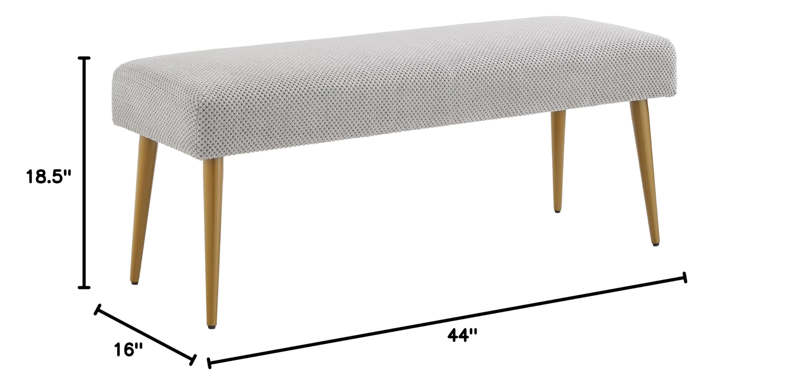 Upholstered Bench Ottoman Entryway Bench Stool