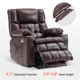 Power Lift Recliner Chair with Massage and Heat for Elderly, Infinite Position, USB Ports,