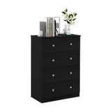 Tidur Simple Design Dresser, 4-Tier Knob, Americano