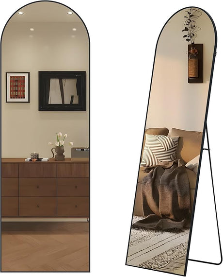 Full Length Mirrors 65"x24" Rectangle Mirror Gold Mirror Full Body Mirror Gold Vanity Wall Mirror, Brushed Metal Frame Anti-Rust, Tempered Glass Mirror for Bathroom, Bedroom, Entryway, Living Room