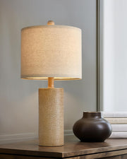 20.5" Farmhouse Lamp Single Resin Table Lamps for Living Room Bedroom Entryway