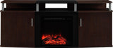 Carson Fireplace TV Stand for TVs up to 70 Inch, Replaceable Electric Fireplace Insert Heater,