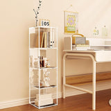 Bookcase 4-Tier, Clear Acrylic Bookshelf