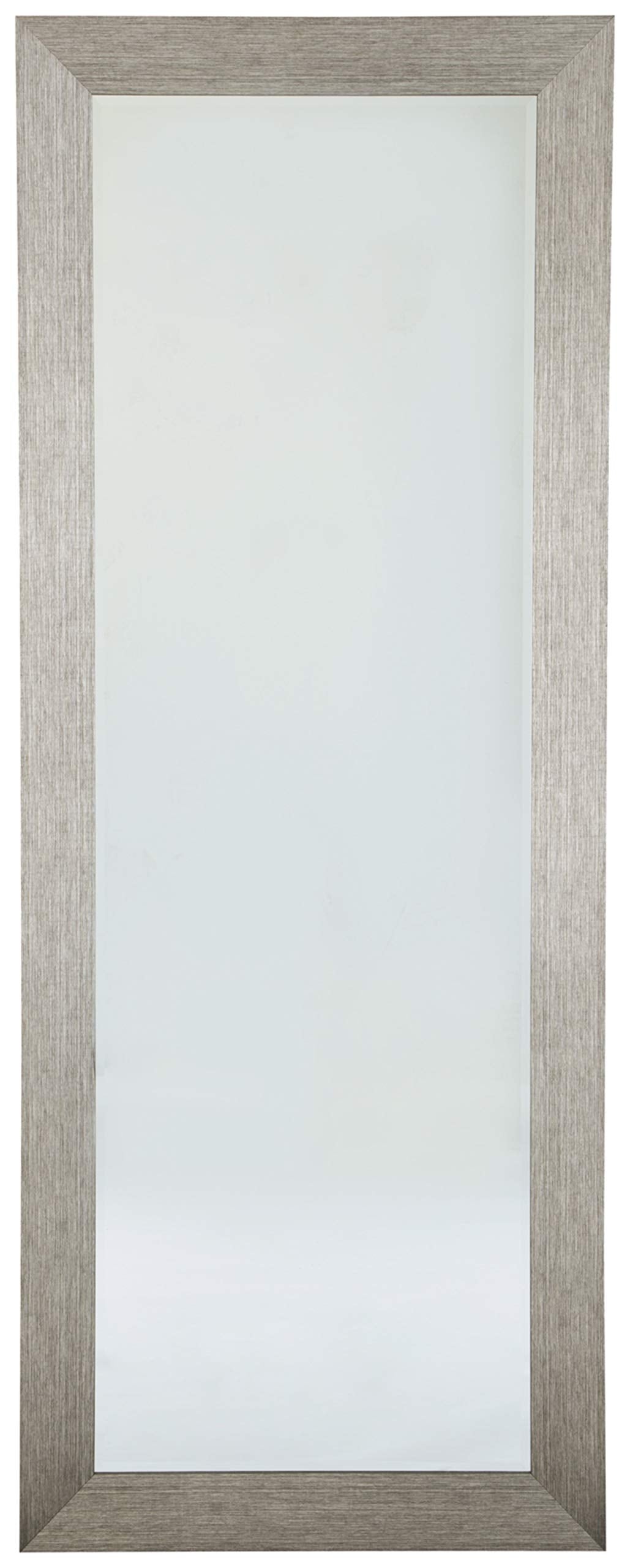 Signature Design by Ashley Duka Contemporary Framed Floor Mirror , Silver