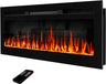 60" Electric Fireplace Inserts, Wall Mounted or Recessed Inserts