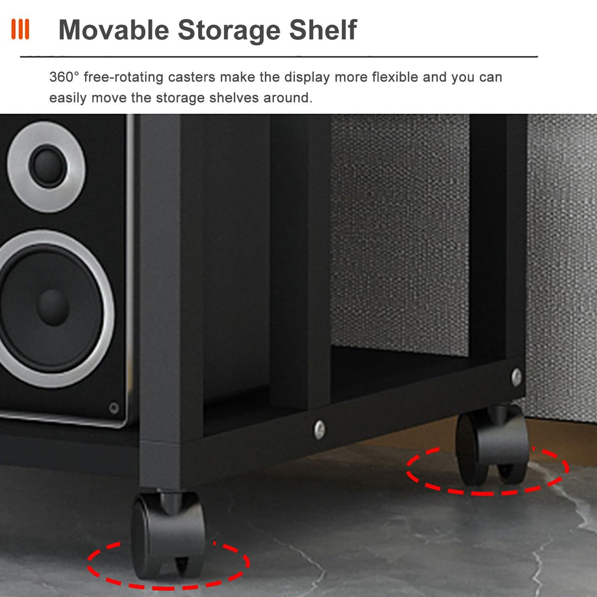 5-Tier AV Media Stand, Corner TV Entertainment Center Stereo Components Storage