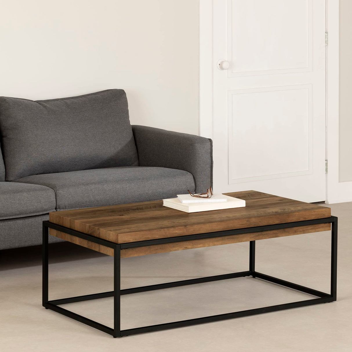 Mezzy Modern Industrial Coffee Table