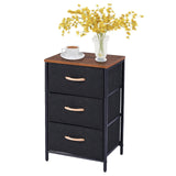 Nightstand with Drawer, Night Stand Bedside Table with Storage Drawers