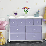 Fabric Dresser for Kids Bedroom - Chest of 8 Drawers, Storage Tower, Clothing Organizer,