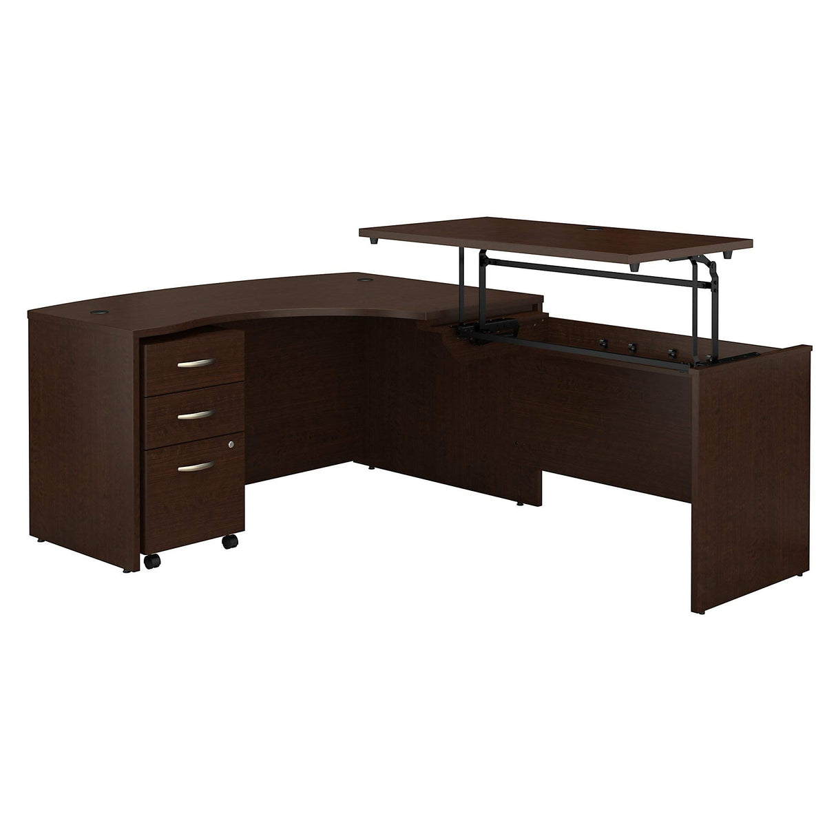 Series C 60W x 43D Right Hand 3 Position Sit to Stand L Shaped Desk