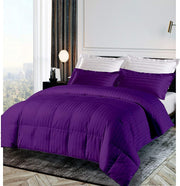 Premium 1000 Thread Count Alaskan King Size 1 Piece Comforter (500GSM Fiber Fill) Purple