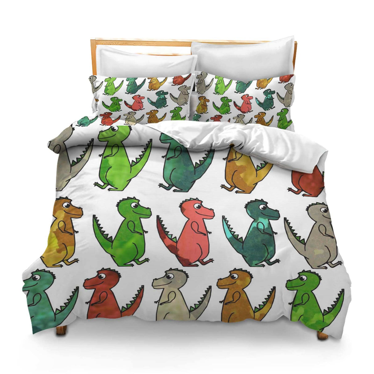Printed Comforter Cover Set Twin Tyrannosaurus Tyrannosaurus Rex Dinosaur Reptile