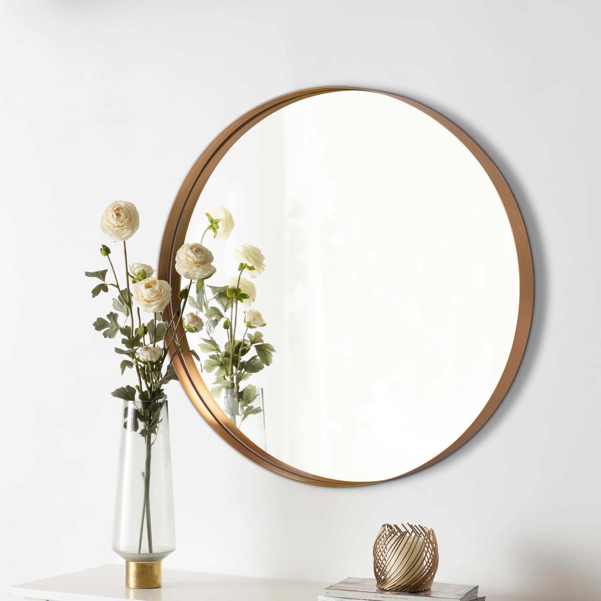 Round Mirror Gold Mirrors for Wall  Round Mirrors