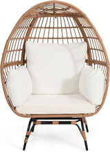 Rattan Egg Chair for Children, Indoor Wicker Kids Egg Chair, Outdoor Patio Rattan Egg Chair