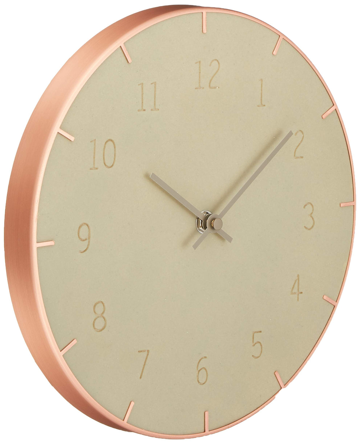 Piatto Wall Clock 10In Concrete