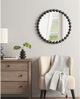 PARK SIGNATURE Wall Décor Marlowe Metal Spherical Frame Round Mirror for Living Room