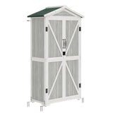 Outdoor Storage Shed with 4 Removeable Shelves