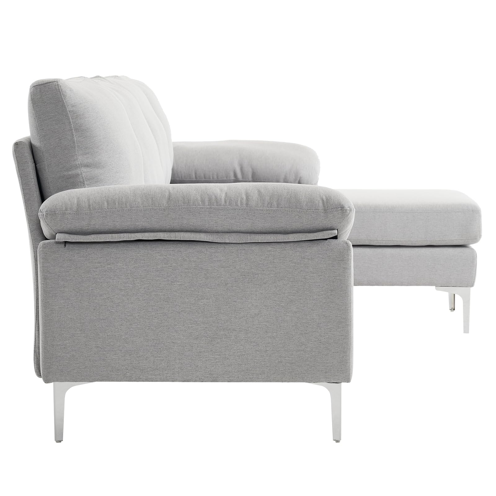 Convertible Sectional Sofa 110" L-Shape Sofa Couch 4-Seat Couch