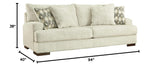 Signature Design by Ashley Caretti Contemporary Sofa with Accent Pillows, Beige