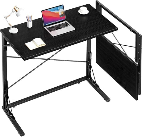 31.5" Folding Desk, Foldable TV Tray Table for Eating on Couch, Extra Large TV Dinner