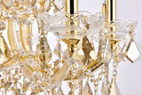 2800D30G-GT/RC Royal Cut Smoky Golden Teak Crystal Maria Theresa 19-Light