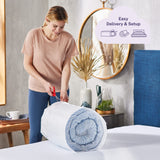 Cooling Comfort Gel Memory Foam Dual Layer Mattress Topper, 4 Inch, King Size