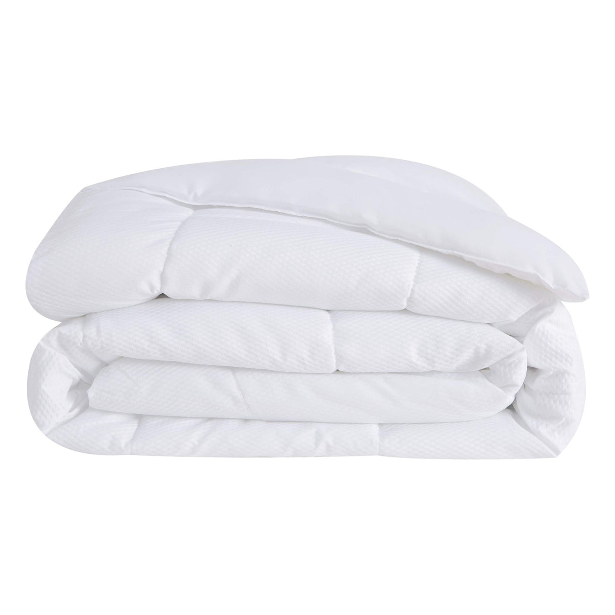 Fog Seersucker Down Alternative Comforter 2019, King, Embossed Dot