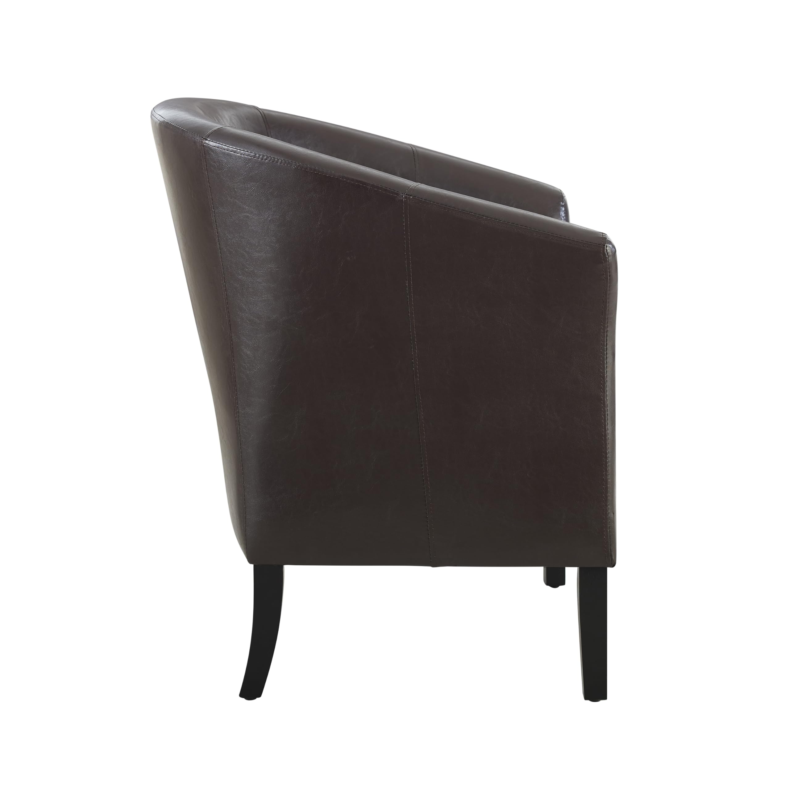 Linon Home Decor Simon Club Chair, 33" x 28.25" x 25.5", Brown