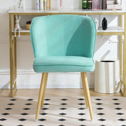 Dining Chairs Set of 2, Modern Velvet Dining Room Chairs with Metal Legs
