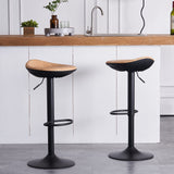 Bar Stools Set of 2 Seashell Counter Height Bar Stools Black Barstools