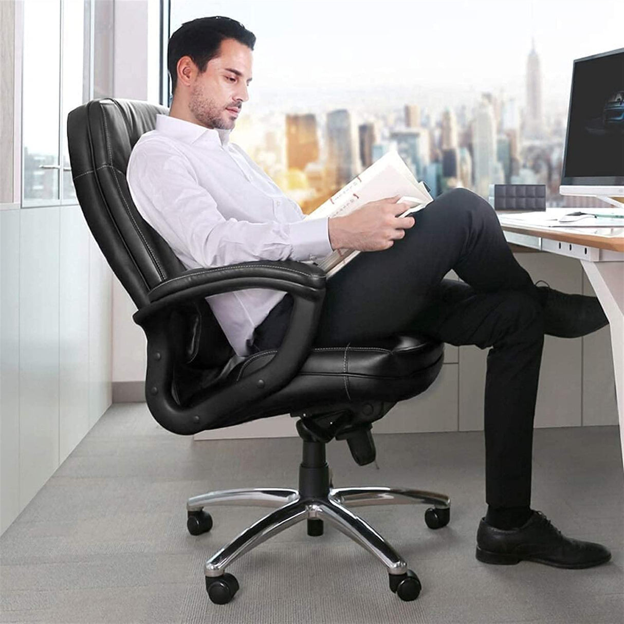 Office Chairs Adjustable Ergonomic Administrative Office Chairs 360 Degree Rotating