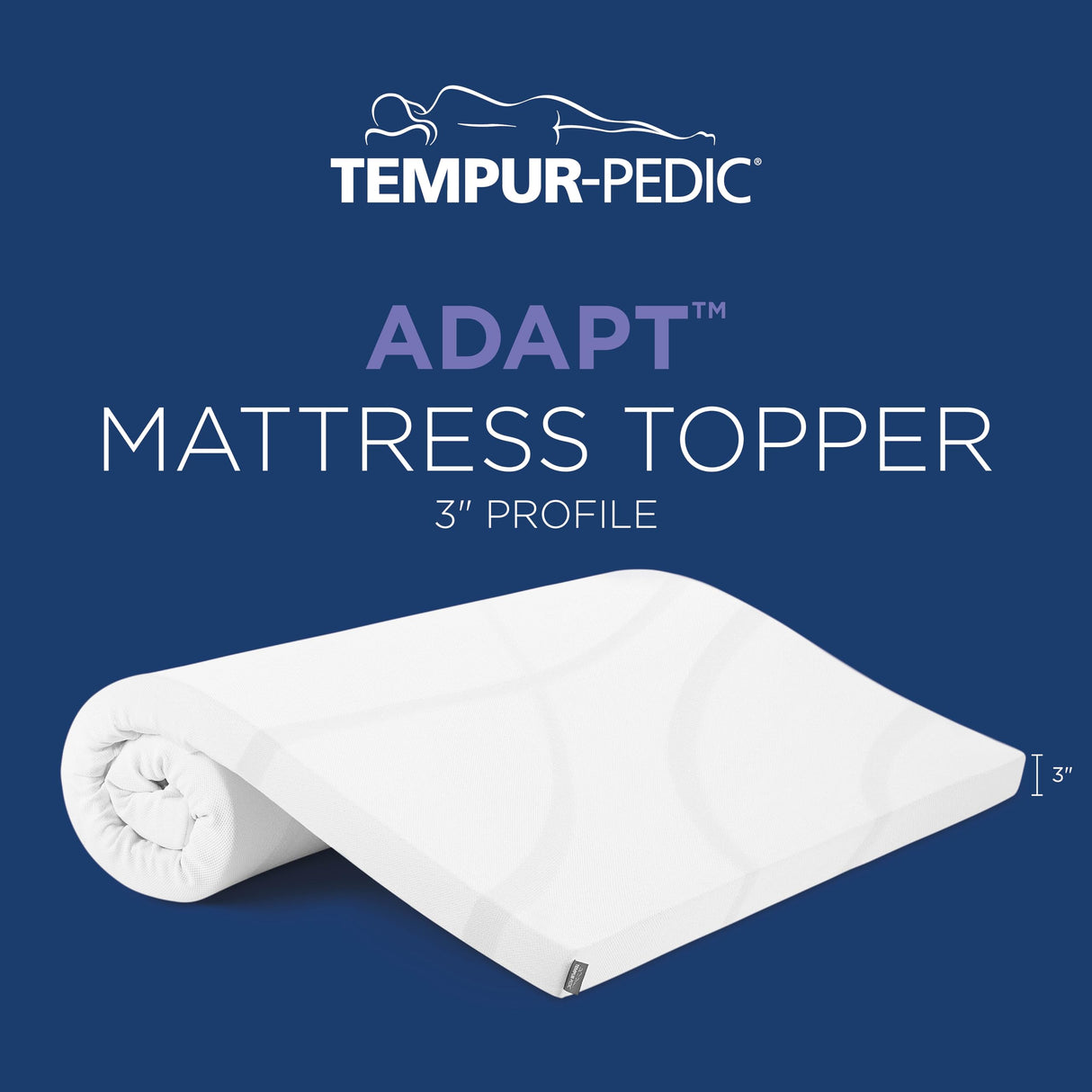(Supreme) 3" Memory Foam Mattress Topper, Queen