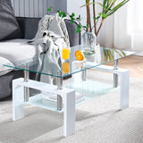 Living Room Rectangle Coffee Table, Tea Table Suitable for Waiting Room